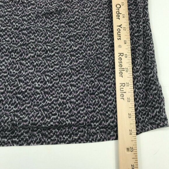 Michael Kors Womens Top Cap Short Sleeve Tank Stretch Cowl Neck Print Shirt XS - Picture 7 of 12